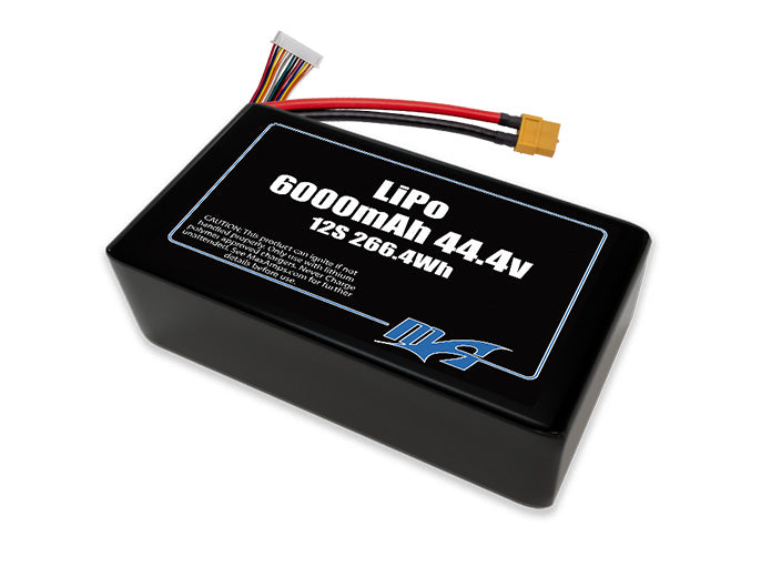 A MaxAmps LiPo 6000mAh 12S 44.4 volt SBS battery pack