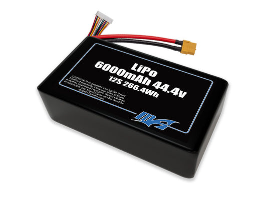 LiPo 6000 12S 44.4v SBS Battery Pack