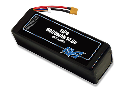 A MaxAmps LiPo 6000mAh 4S 14.8 volt battery pack