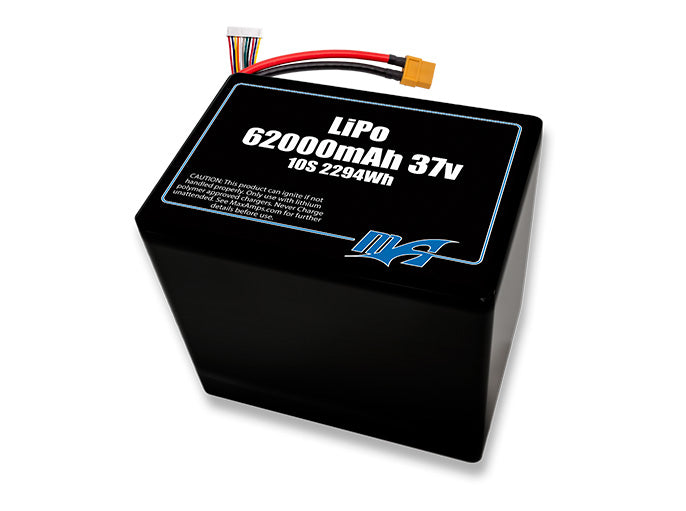 LiPo 62000 10S2P 37v Battery Pack