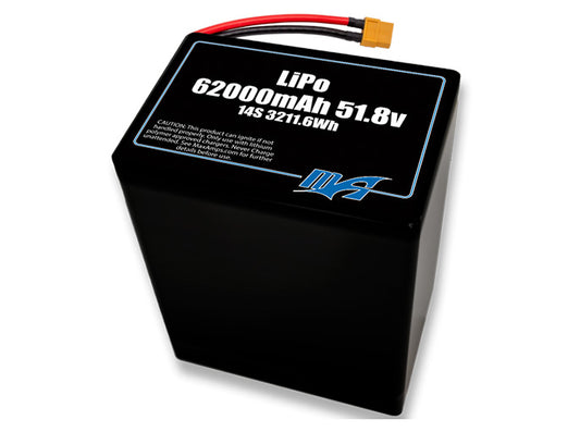 LiPo 62000 14S2P 51.8v Battery Pack