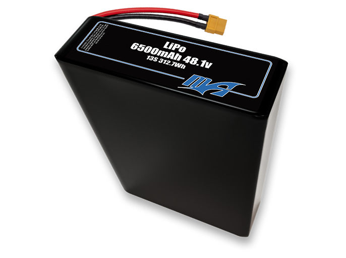LiPo 6500 13S2P 48.1v Battery Pack