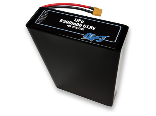 LiPo 6500 14S2P 51.8v Battery Pack