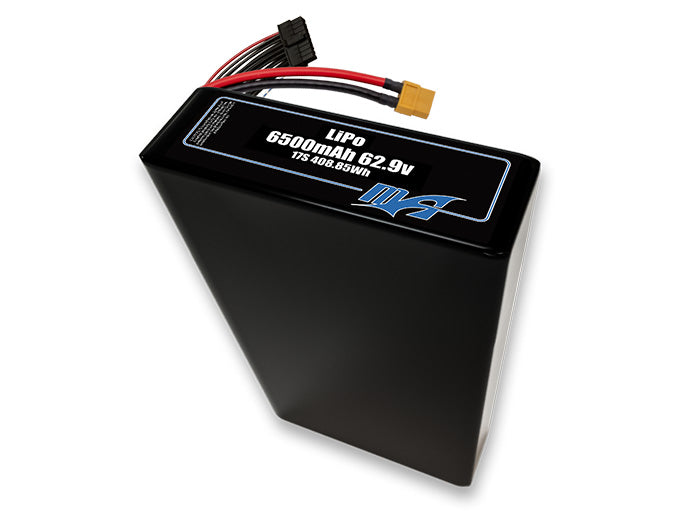 LiPo 6500 17S2P 62.9v Battery Pack