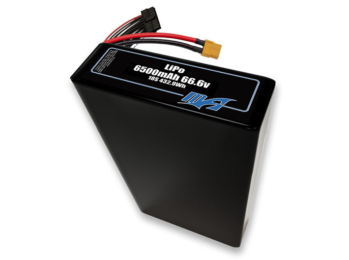 LiPo 6500 18S2P 66.6v Battery Pack