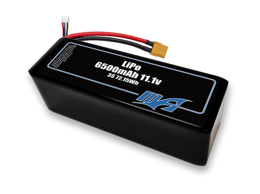 A MaxAmps LiPo 6500mAh 3S 2P 11.1 volt battery pack