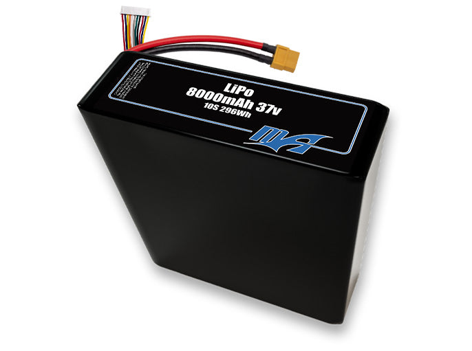 LiPo 8000 10S2P 37v Battery Pack