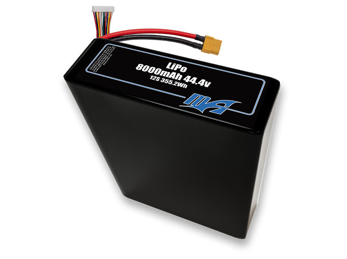LiPo 8000 12S2P 44.4v Battery Pack