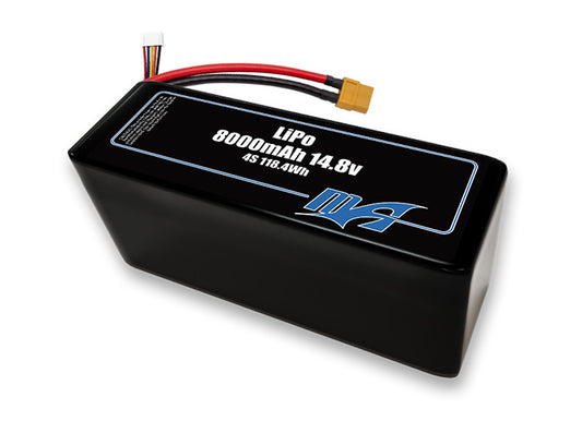 A MaxAmps LiPo 8000mAh 4S 2P 14.8 volt battery pack