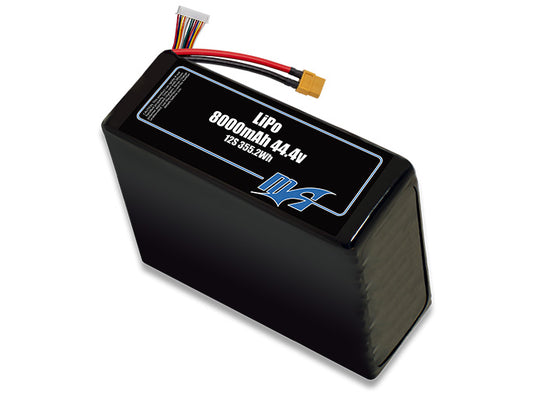 LiPo 8000 Lite 12S 44.4v Battery Pack