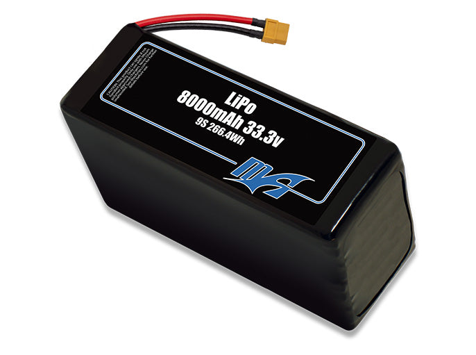 A MaxAmps LiPo 8000mAh 9S 33.3 volt lite battery pack