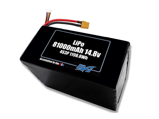 LiPo 81000 4s3p 14.8v Battery Pack