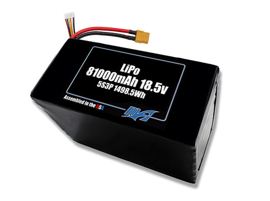 LiPo 81000 5s3p 18.5v Battery