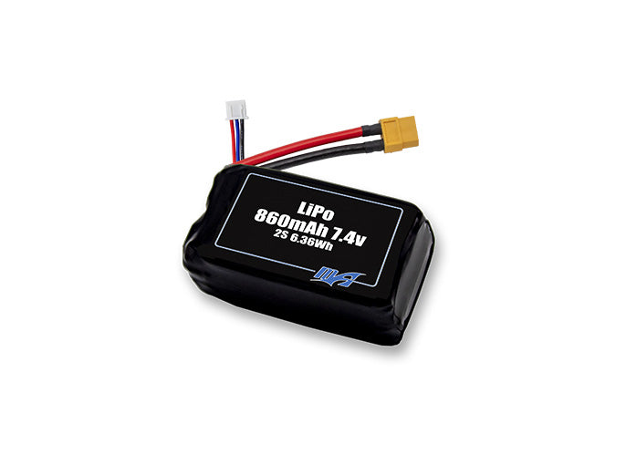 A MaxAmps LiPo 860mAh 2S 2P 7.4 volt battery pack