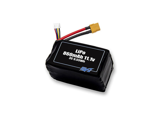 A MaxAmps LiPo 860mAh 3S 2P 11.1 volt battery pack
