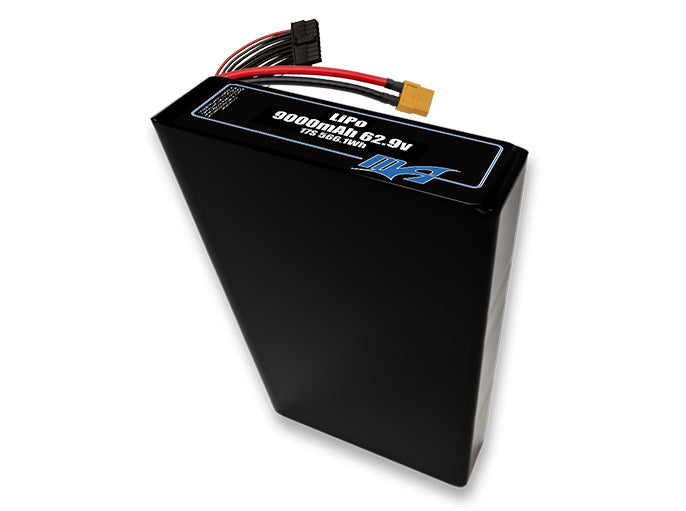LiPo 9000 17S2P 62.9v Battery Pack