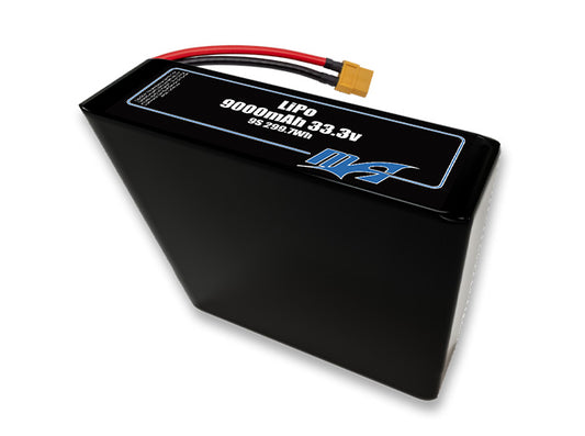 LiPo 9000 9S2P 33.3v Battery Pack
