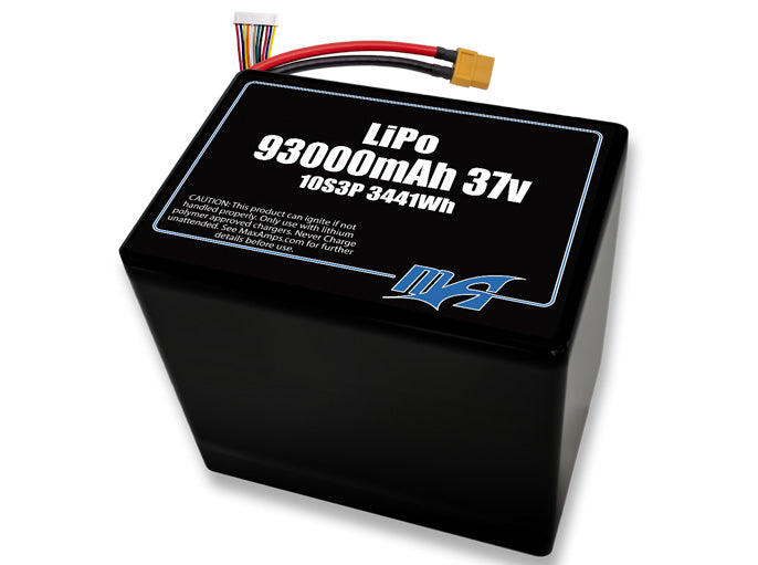 LiPo 93000 10s 37v Battery Pack