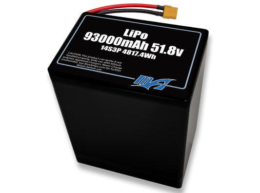 LiPo 93000 14s 51.8v Battery Pack