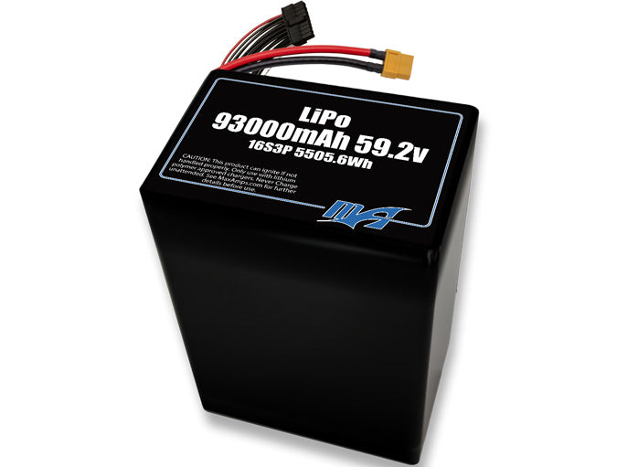 LiPo 93000 16s 59.2v Battery Pack