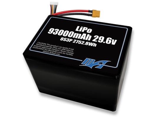 LiPo 93000 8s 29.6v Battery Pack