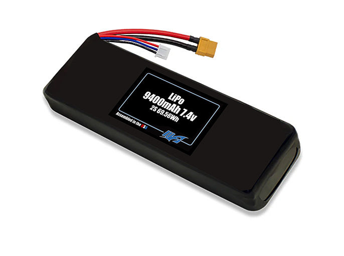 LiPo 9400mAh 2S 7.4v Battery Pack