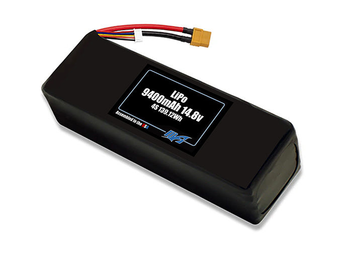 LiPo 9400mAh 4S 14.8v Battery Pack