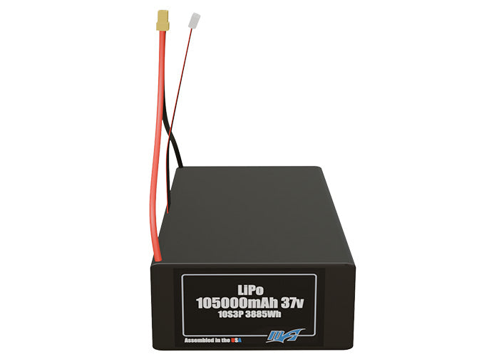 LiPo 105000mAh 10S3P 37v Battery Pack