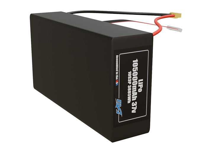 LiPo 105000mAh 10S3P 37v Battery Pack
