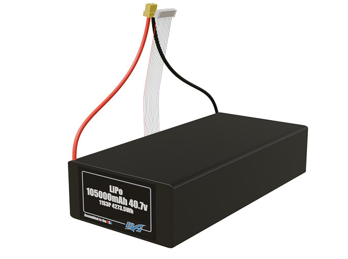 LiPo 105000mAh 11S3P 40.7v Battery Pack