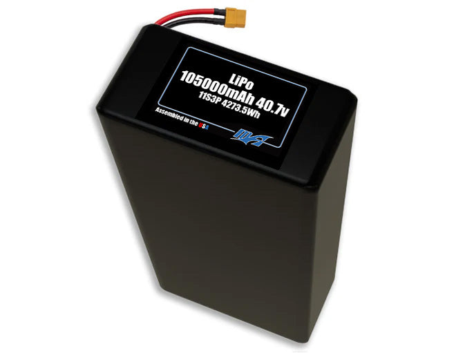 LiPo 105000mAh 11S3P 40.7v Battery Pack