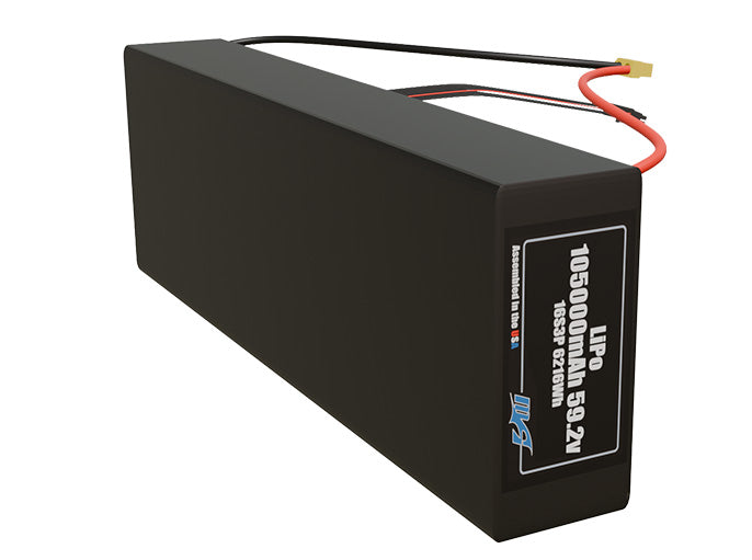 LiPo 105000mAh 16S3P 59.2v Battery Pack