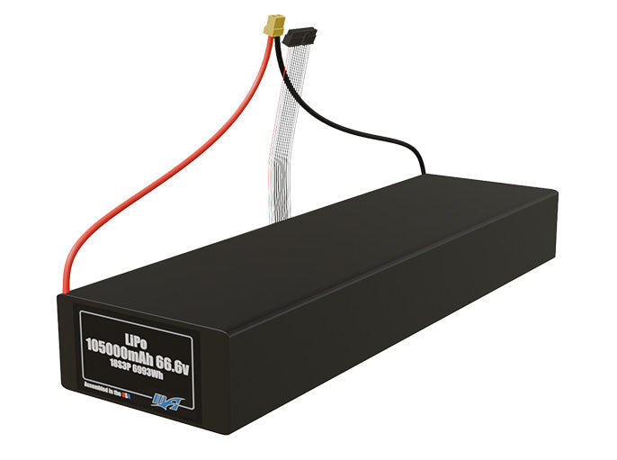LiPo 105000mAh 18S3P 66.6v Battery Pack