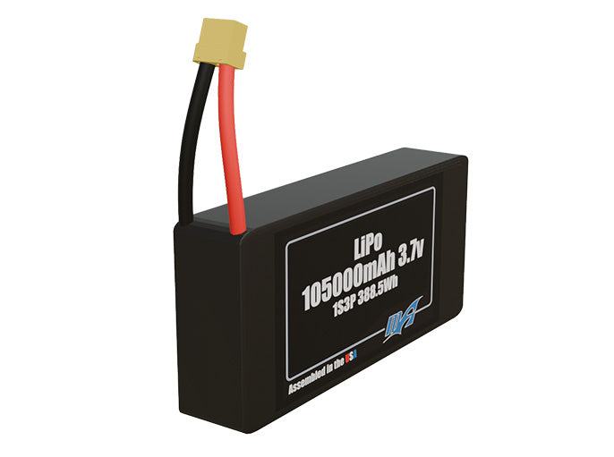 LiPo 105000mAh 1S3P 3.7v Battery Pack