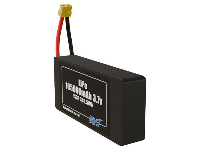 LiPo 105000mAh 1S3P 3.7v Battery Pack