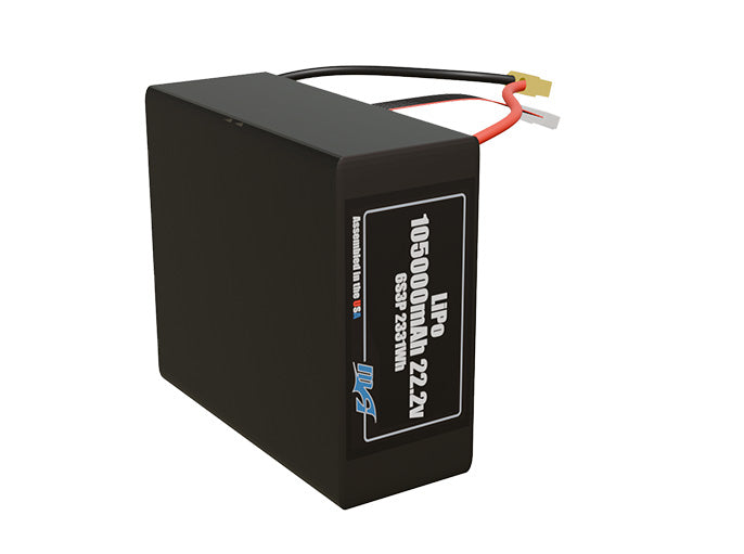 LiPo 105000mAh 6S3P 22.2v Battery Pack