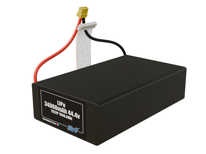 LiPo 34000mAh 12S2P 44.4v Battery Pack