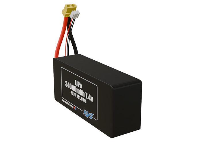LiPo 34000mAh 2S2P 7.4v Battery Pack