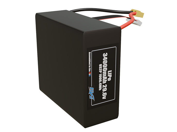 LiPo 34000mAh 8S2P 29.6v Battery Pack