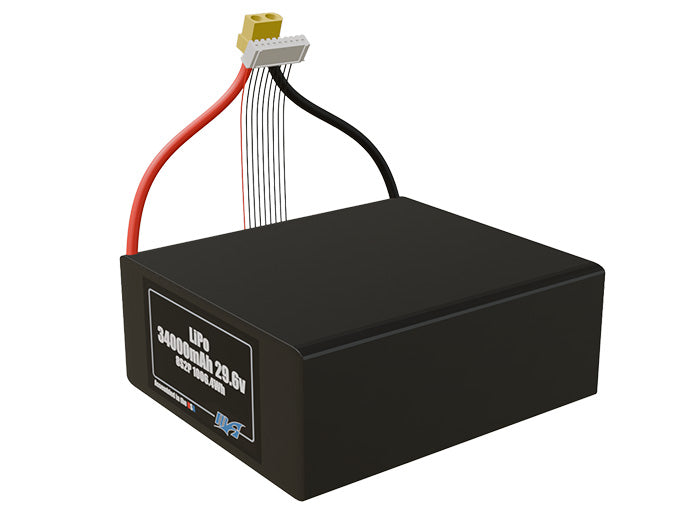 LiPo 34000mAh 8S2P 29.6v Battery Pack