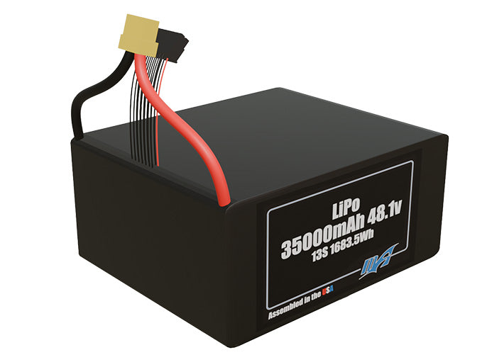 LiPo 35000mAh 13S 48.1v Battery Pack