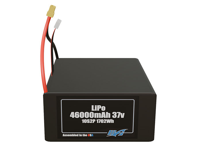 LiPo 46000mAh 10S2P 37v Battery Pack