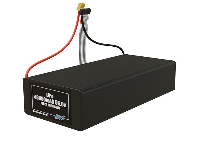 LiPo 46000mAh 18S2P 66.6v Battery Pack