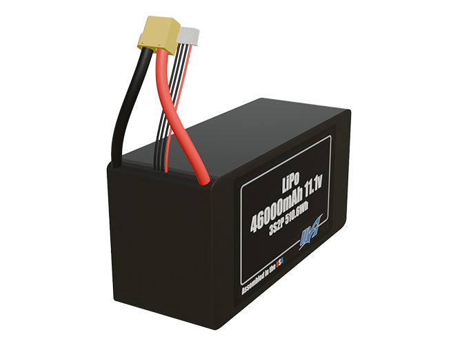 LiPo 46000mAh 3S2P 11.1v Battery Pack