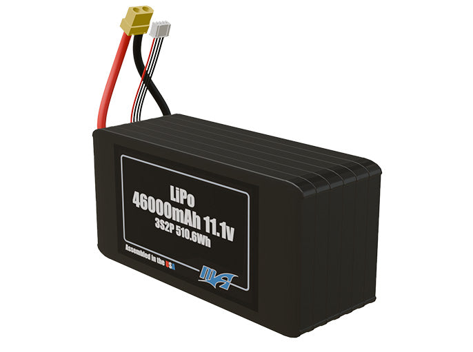 LiPo 46000mAh 3S2P 11.1v Battery Pack