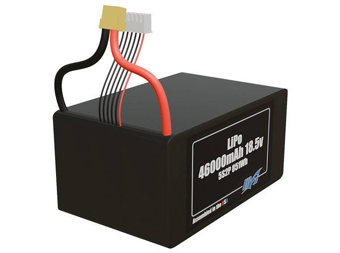 LiPo 46000mAh 5S2P 18.5v Battery Pack