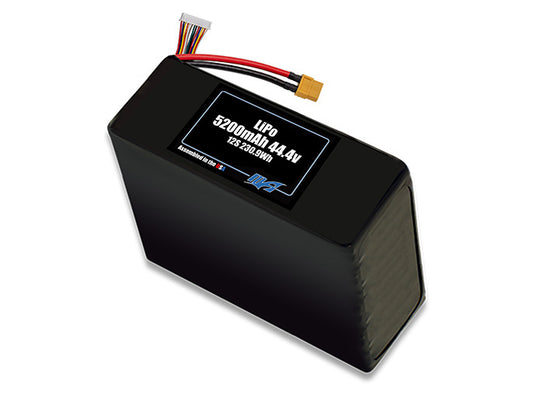 Graphene LiPo 5200mAh 12S 44.4v Battery Pack