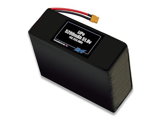 Graphene LiPo 5200mAh 14S 51.8v Battery Pack