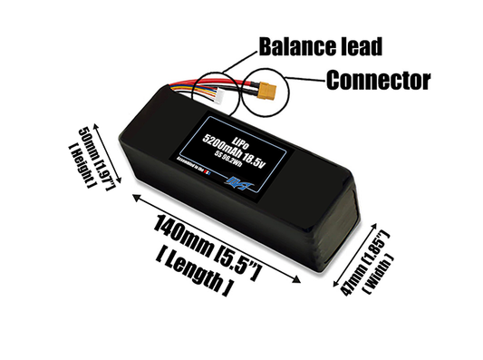 Graphene LiPo 5200mAh 5S 18.5v Battery Pack