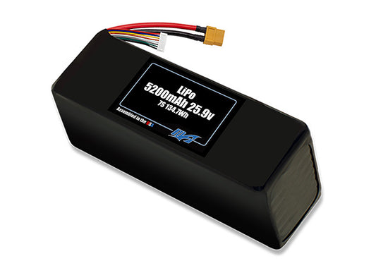 Graphene LiPo 5200mAh 7S 25.9v Battery Pack